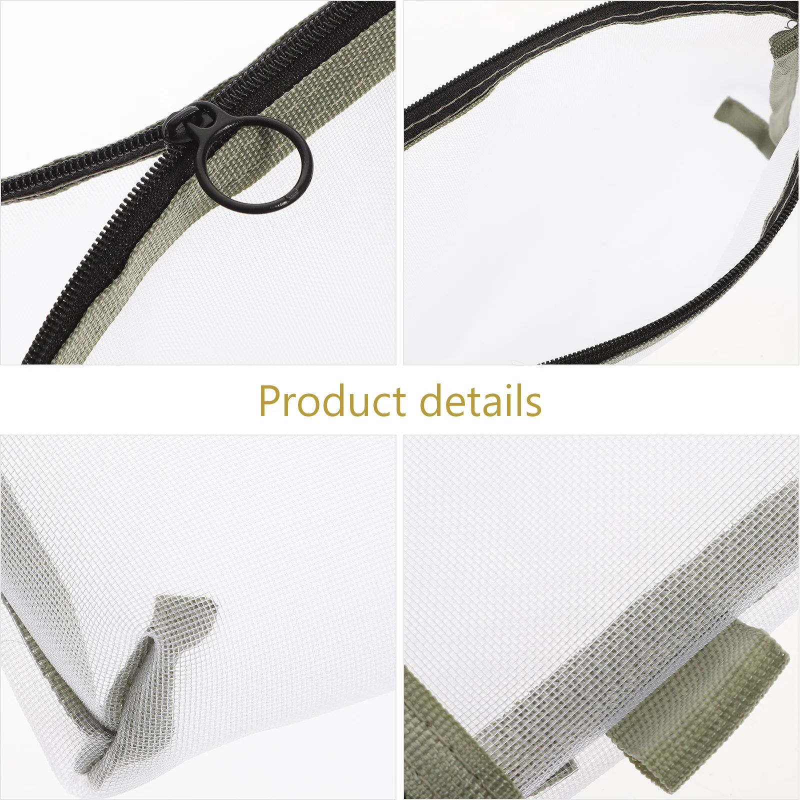2 قطعة حقيبة تنظيم المكياج حقيبة شبكية لمستلزمات التجميل وأحمر الشفاه وفرشاة الأسنان المحمولة وحقيبة السفر لتخزين المكياج الصغيرة #2