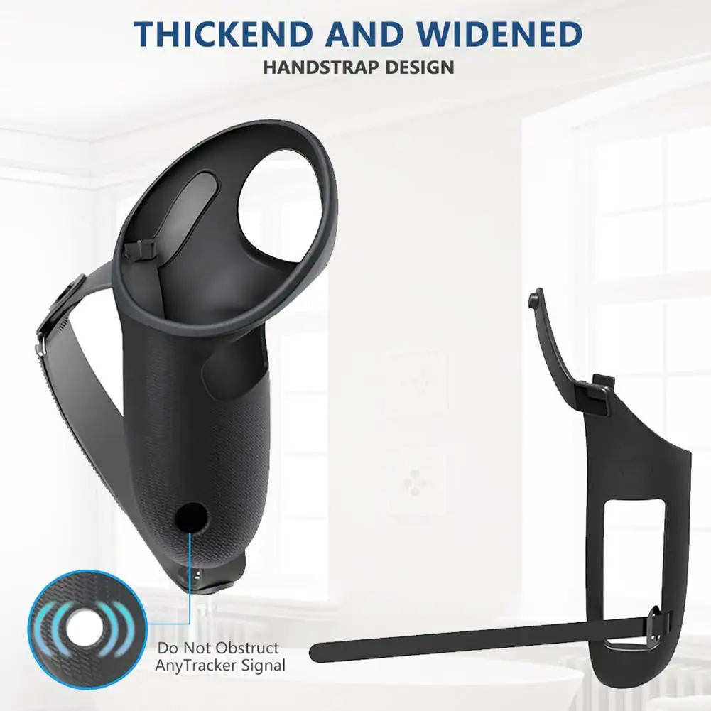 Silicone Handle Protective Cover With Control Stick Cap For Meta 3s Reserved LR Signal Hole Anti-fall Games Accessories