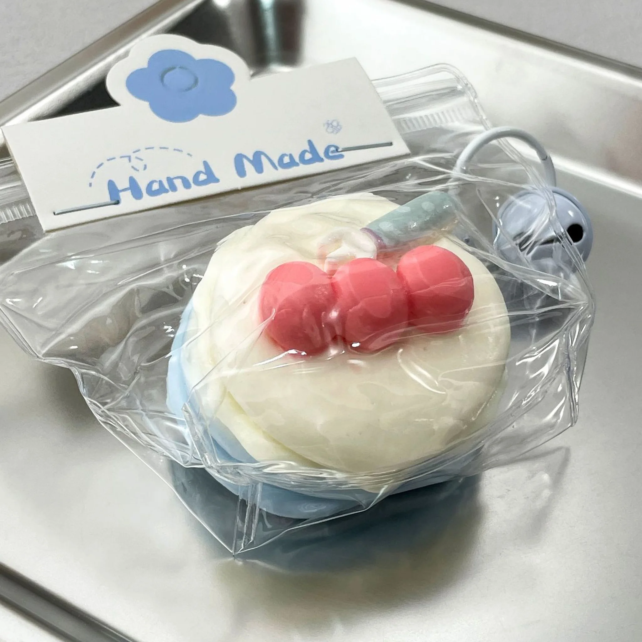 Silicoco Blueberry Souffle Dessert Series Squishy Toy Elastic Silicone Malleable Mash Tactile Fidget Accessory #Nulala200046