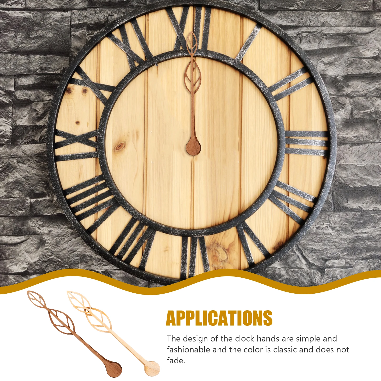 

2 set 2 Sets Wooden Pointers Lightweight Rust-Resistant Simple Design Classic Color Diy Decorative Replacements Sturdy