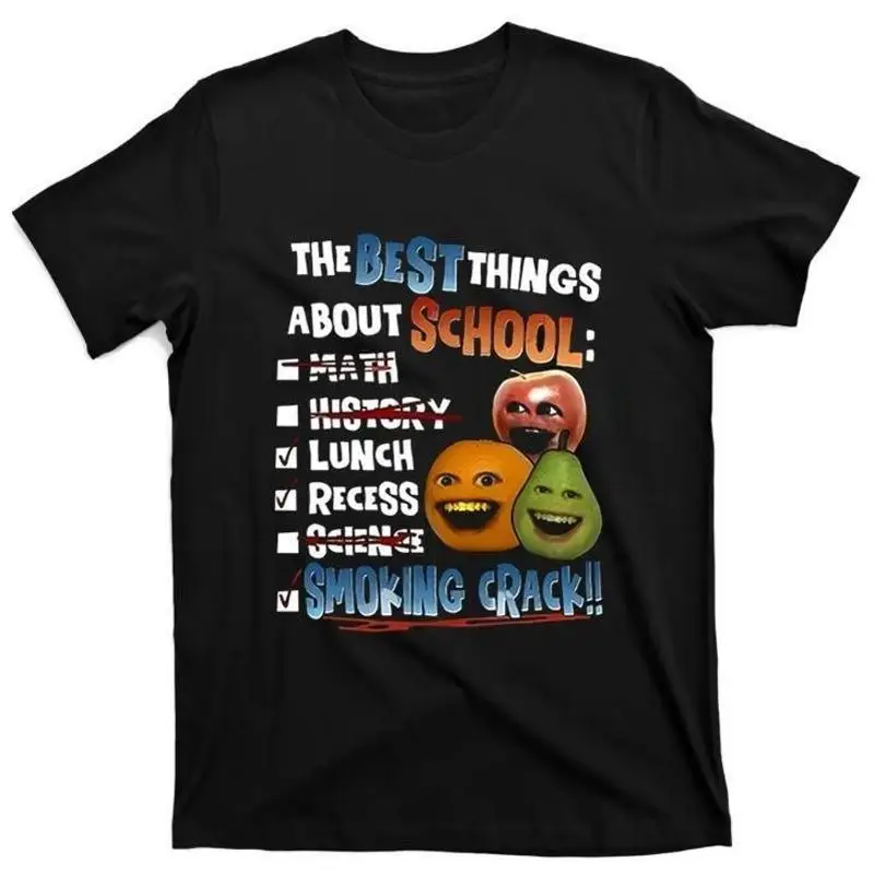 Annoying Orange Crack T Shirt The Best Things About School Hot