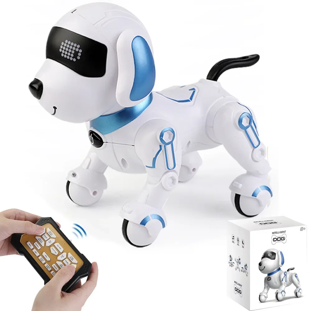 Music Dance Bionic Programming Robot Dog Birthday Gift Toys Children's Remote Control Intelligent RC Electronic Stunt Robot Dog