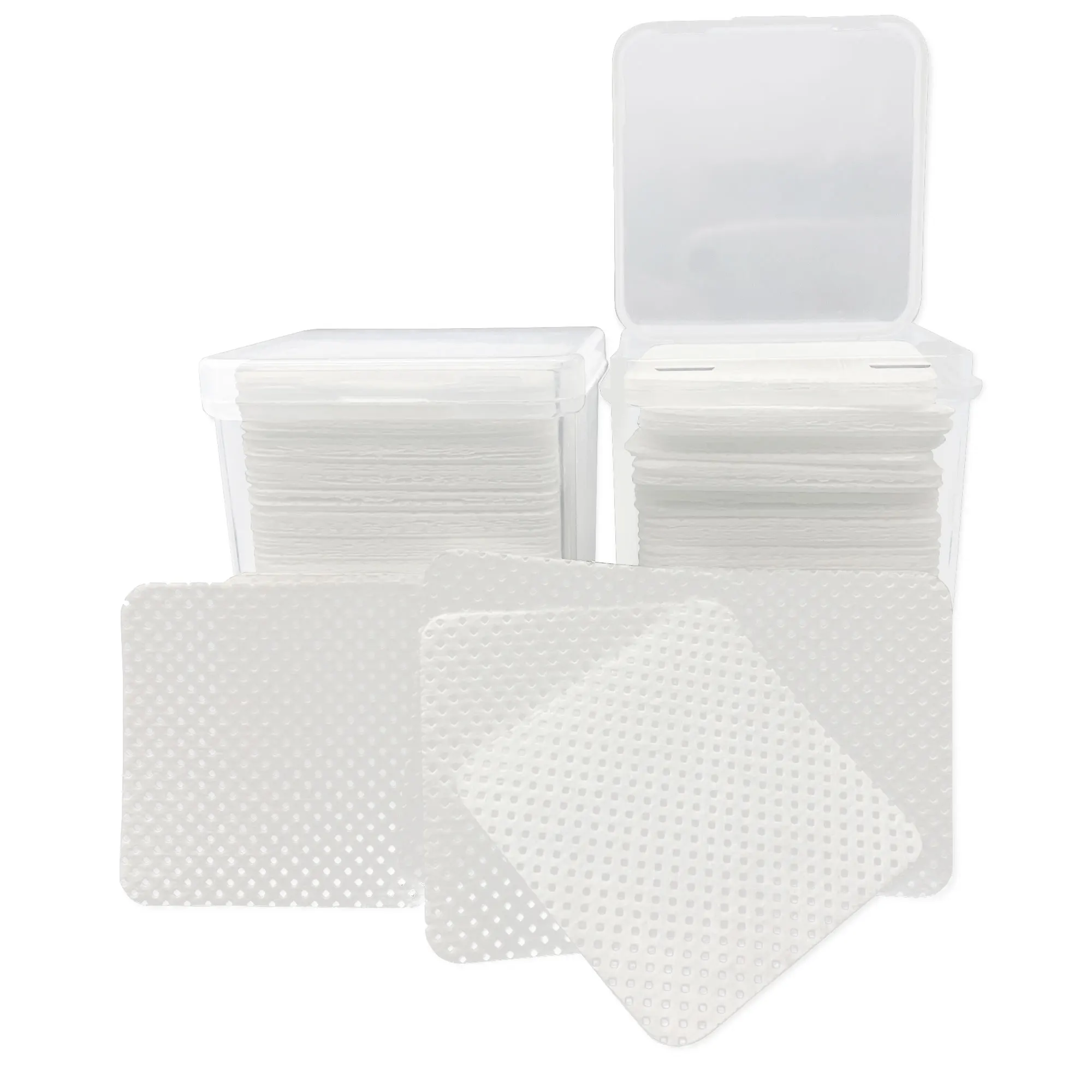 200 Teile/schachtel Einweg Entferner Baumwolle Pad Tücher Nagellack Wimpern Kleber Reiniger Lint-Freies Papier Pad Reinigung Maniküre Liefert – Detail 3