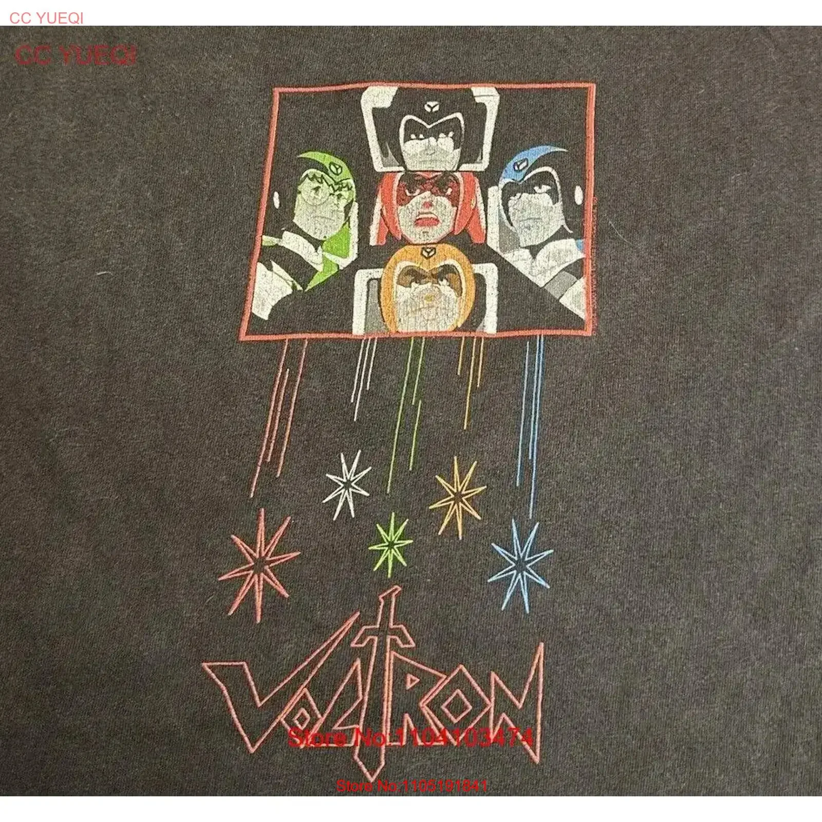 Vintage Voltron Tv Show Promo T Shirt Cartoon Anime Movie Heroes 90s Power 2 RARE vintage Washed designer clothes Stretched