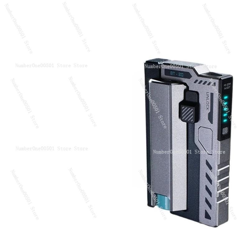 

BT20 Magazine Style Power Bank со сменной батареей 21700, тактическое портативное зарядное устройство с 2 батареями