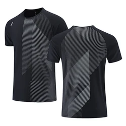 T-shirt de sport à séchage rapide pour homme, t-shirt de course, t-shirt de fitness, t-shirts d'entraînement de gym, t-shirts de jogging respirants, décontracté, sportif, unisexe, Y-New