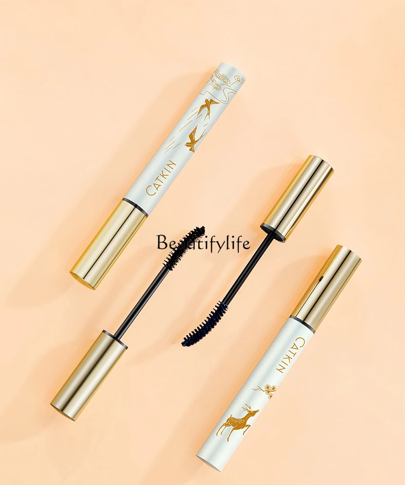 Long-Lasting Waterproof Mascara for Women, Curling, Not Smudge, Long-Lasting, Lengthened Thin Head, Extremely Thin