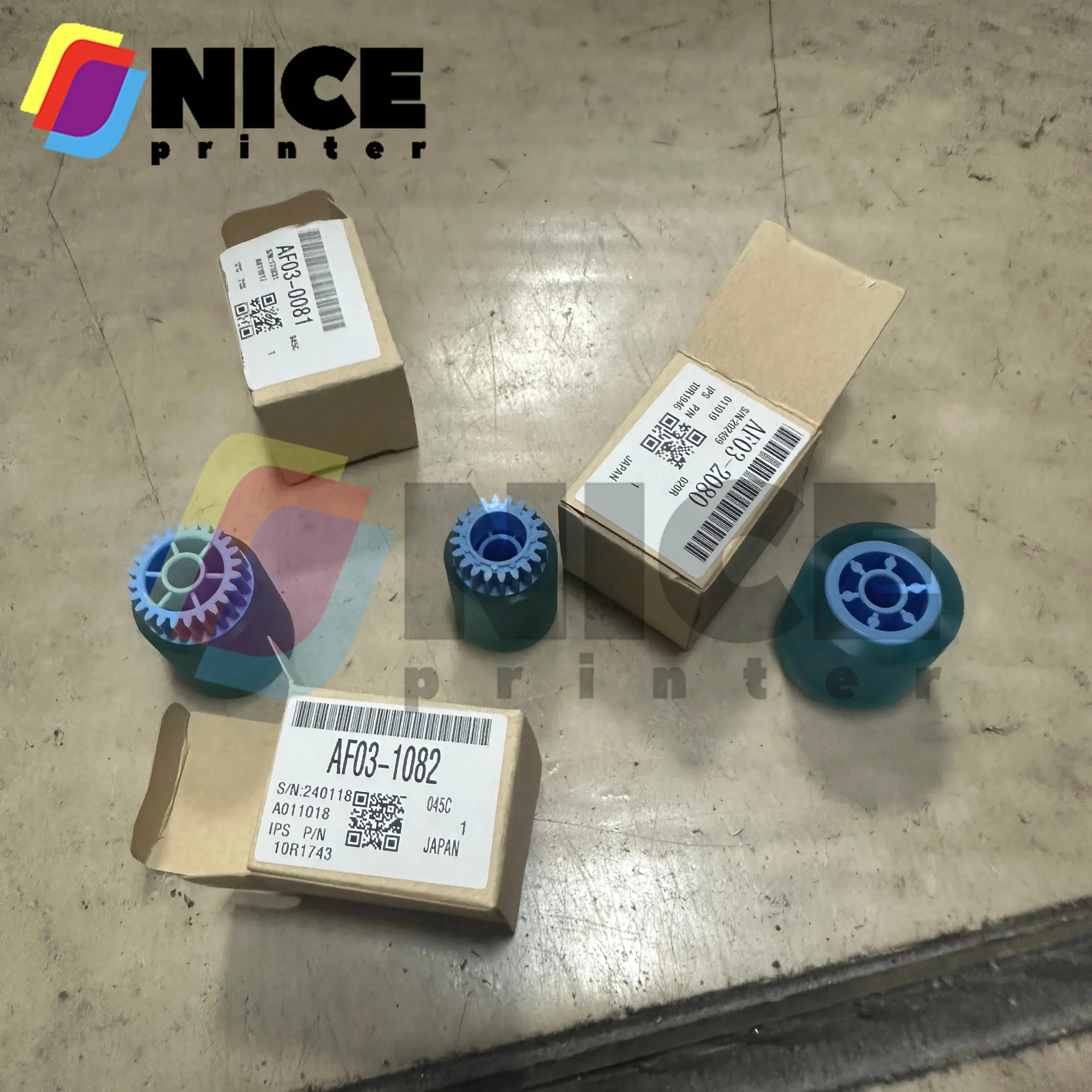 10SET AF031082 AF030081 AF032080 Paper Feed Separation Pickup Roller support for Ricoh 2051 2060 2075 5500 6000 6001 6002 6500 7