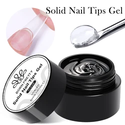 BORN PRETTY Solid Nail Tips Gel 5g Transparent UV LED Function Gel UV Lamp Nail Extension Gel Soak Off Nail Art Gel Varnish