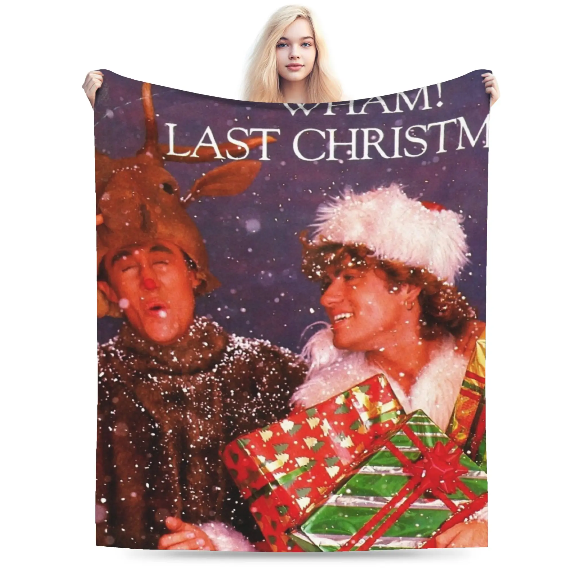 واوم! آخر عيد الميلاد جورج مايكل بطانية المخملية الشتاء متعددة الوظائف الدافئة رمي البطانيات للمنزل غرفة نوم لحاف