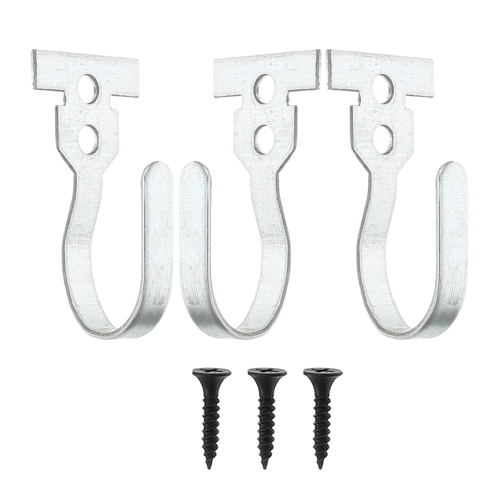 

3Pcs Door Curtain Hooks Cotton Double Fixed Bracket Bathroom Shower Curtain Hardware Accessories Bathroom Fixtures