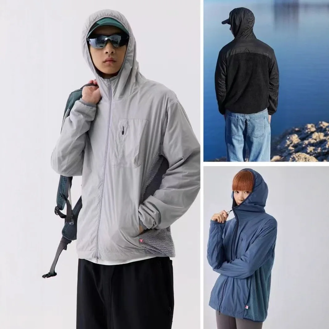 

Ultra-Lightweight Fce Lined Jaet for Men Windproof Outdoor Commuting Quiet Design Breathable Polyester Nylon Cosite F...