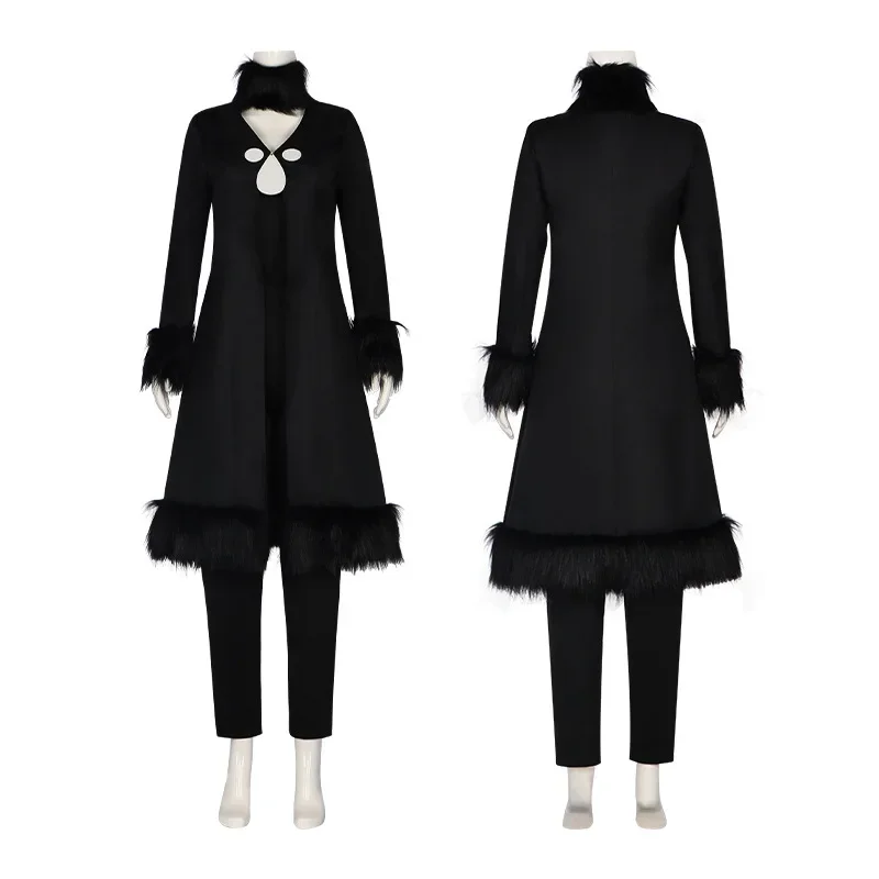 Special Offer Cynthia Cosplay Anime Costume Woman Uniform Black Trench Tops Pants Suit Halloween Party Cynthia Costume