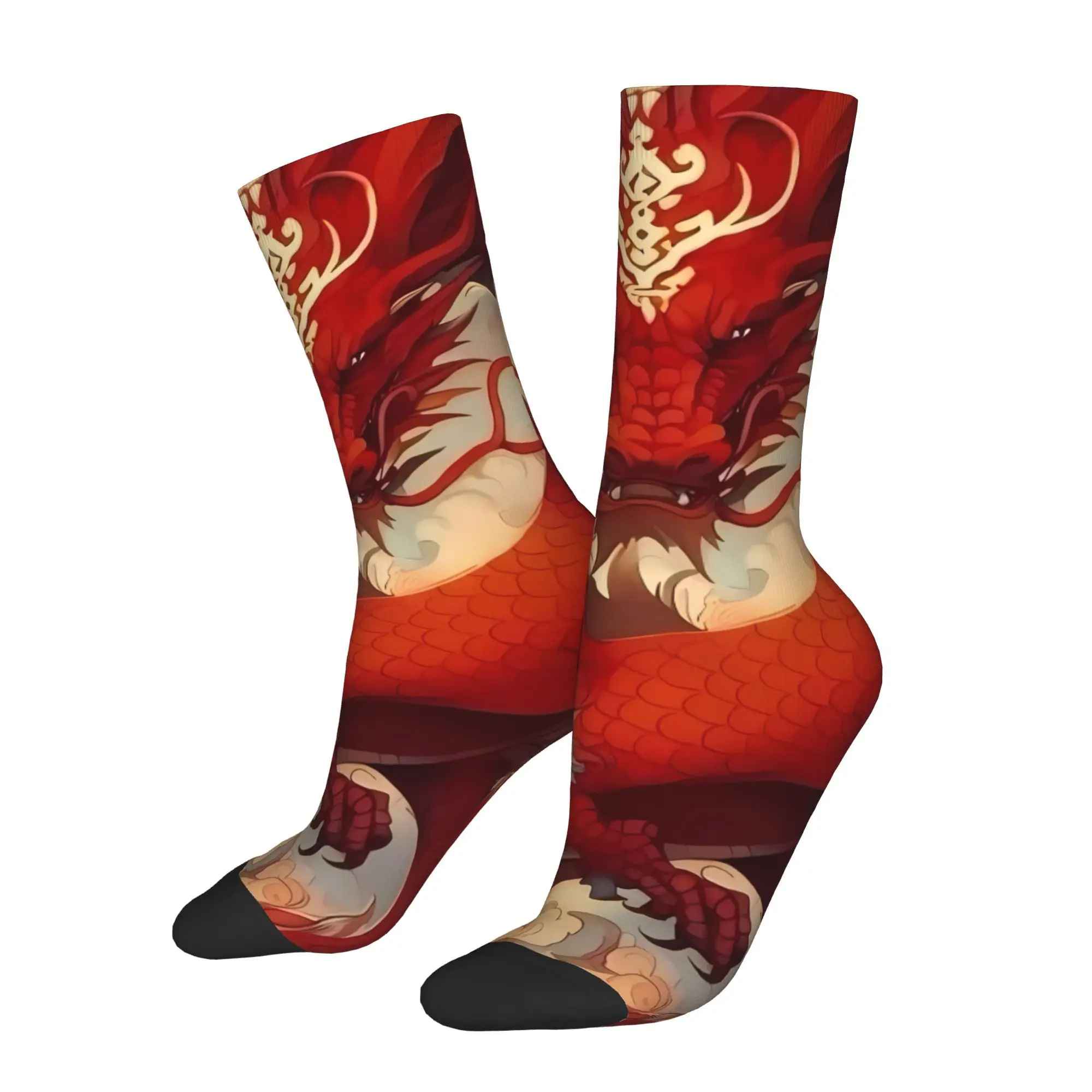 

Dragon God Legend Creature Men Socks Cycling Novelty Spring Summer Autumn Winter Stockings