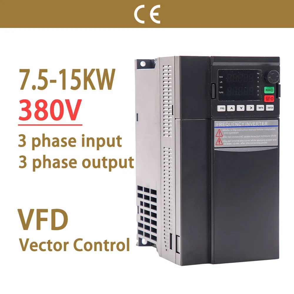 

380 В 7,5 кВт/11 кВт/15 кВт 10/15 л.с./20 л.с. модуль IGBT VFD преобразователь частоты вариатор привод 3 фа для скорости двигателя векторное управление