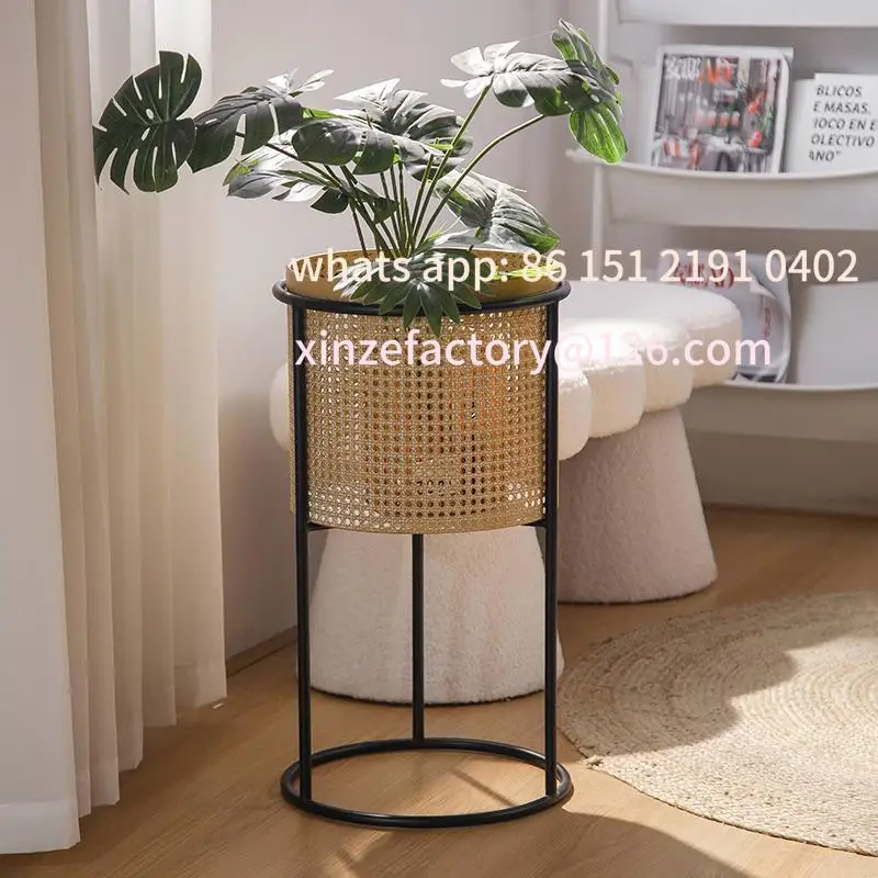 

Customizable Imitation Flower Rack Iron Plant Basket Living Room Balcony Plant Holder Greenery Display Flowe