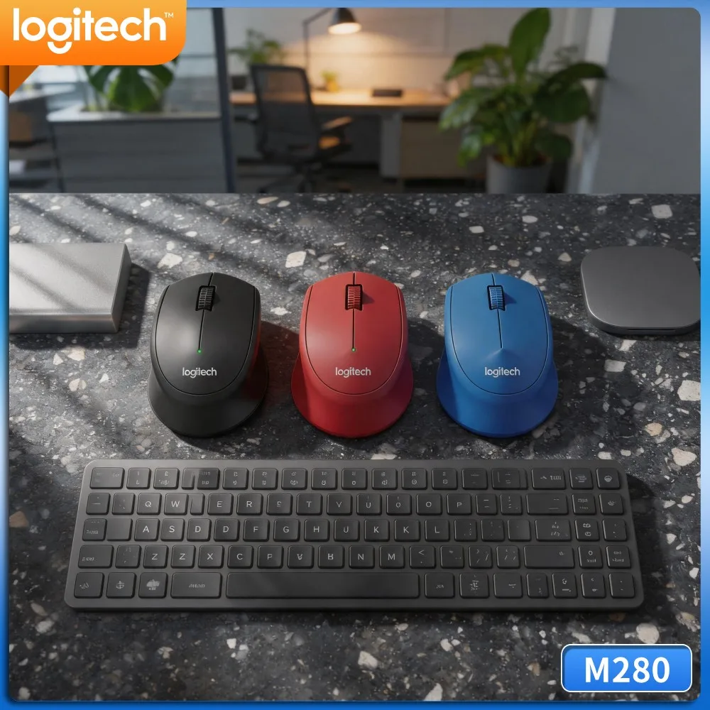 Work Household Pc Wireless Mouse M280 2.4G Long Standby Performance Smooth Pointer Usb Dongle For Laptop Desktop Home