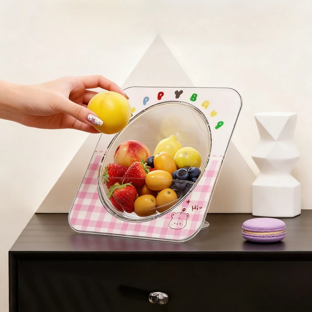 

Cute Fruit Tray Fresh Storage Fruit Snack Placement Tray Household Living Room Coffee Table Chinese New Year Exquisite Candy Box