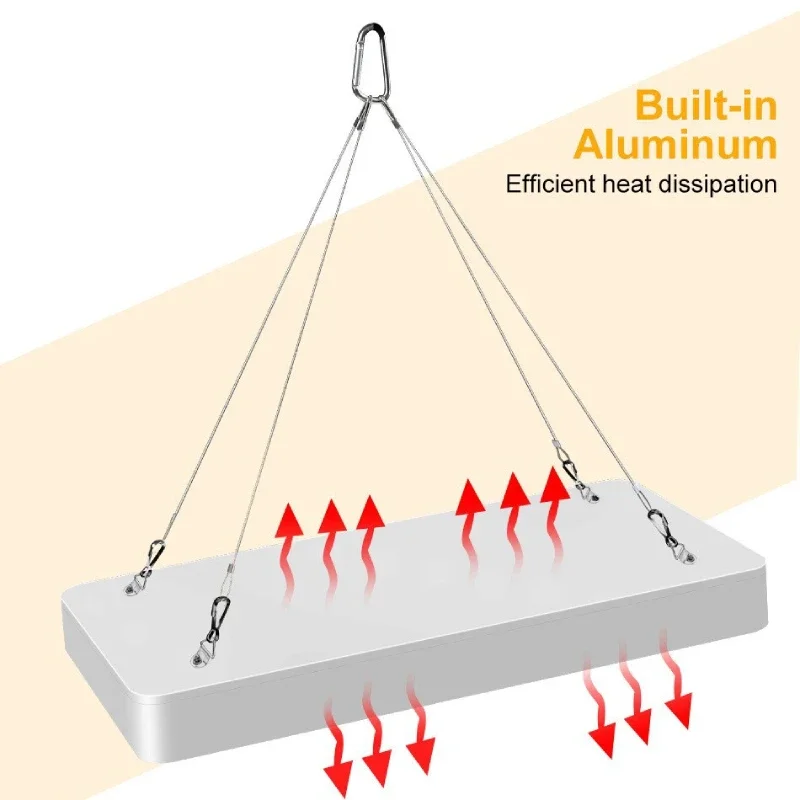 Hidropônico LED Planta Crescente Luz, Lâmpadas De Estufa, Crescimento De Flores, Caixa De Iluminação, Mais Novo, IP65, 216/312 Leds, Full Spectrum