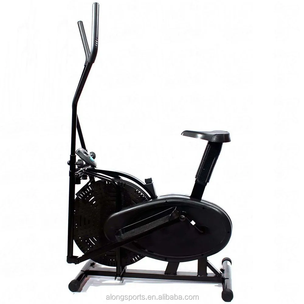 Оптовая продажа 2 в 1, кросс-тренажер, эллиптический веерный велосипед, двойной велотренажер, воздушный спиннинговый велосипед для домашнего использования, машина для тренировок