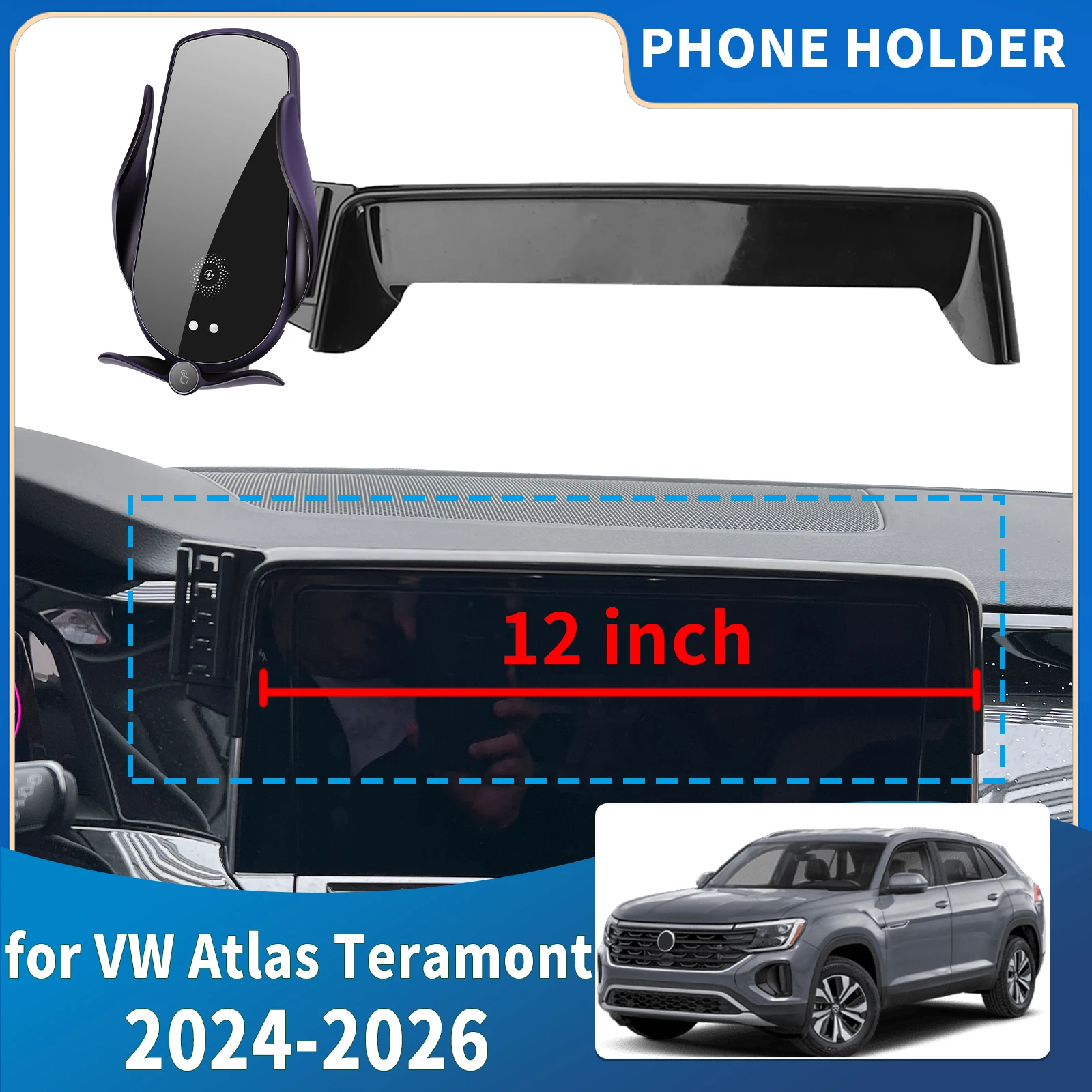

fit for VW Atlas Teramont 2024 2025 2026 Integrated Screen Mount Phone Holder Mount Car accessoires