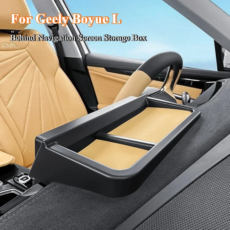 

For Geely Boyue L Atlas L 2023 Central Control Instrument Panel Behind Navigation Screen Storage Box Interior Modified Accessory