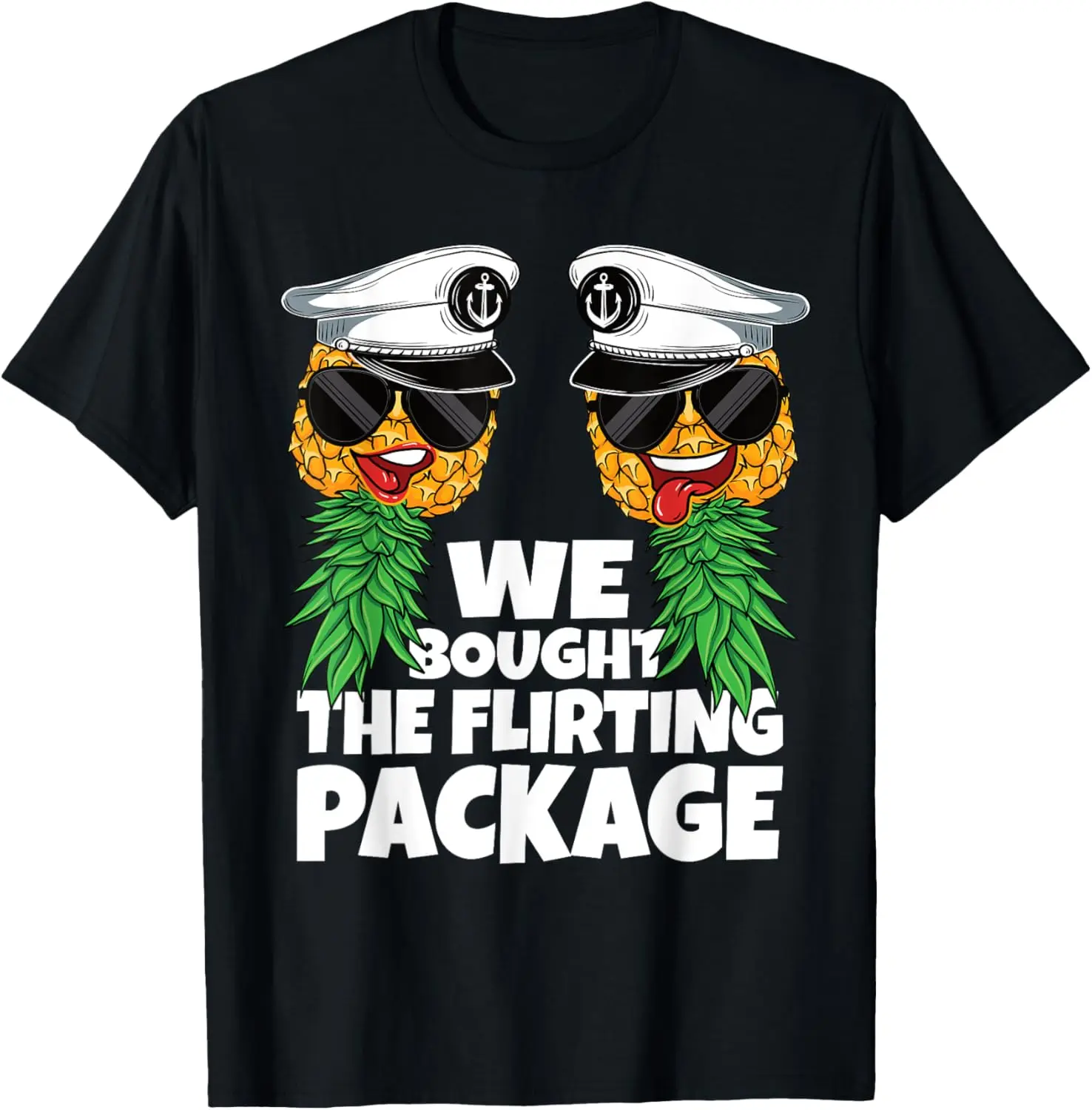 

Flirting Package Cruise Upside Down Pineapple Swinger Couple T-Shirt