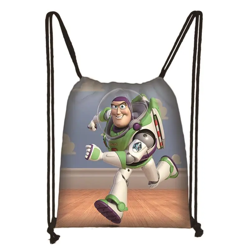 Disney Toy Story Woody Buzz Lightyear borsa Casual quotidiana ragazzi ragazze zaino borse con coulisse borsa portaoggetti Shopping borse da spiaggia