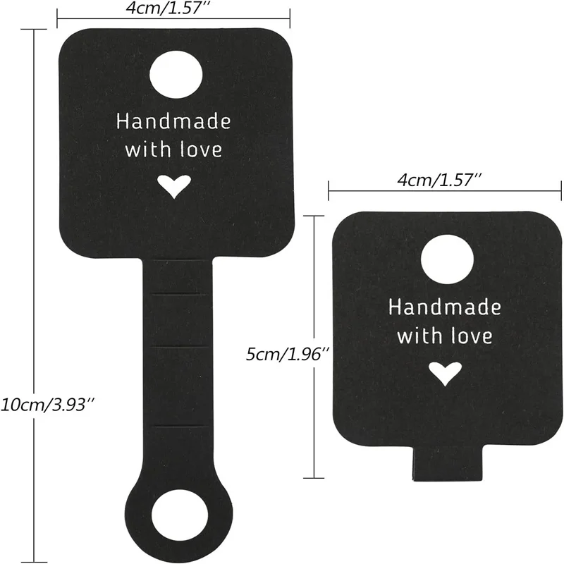 Organisateurs en carton auto-adhésifs pour bijoux, colliers, matiques, cartes d\'emballage, bracelets, présentoirs, emballage exécutif, 50 pièces par