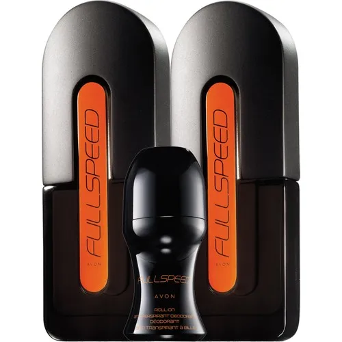 Avon Full Speed Men 'S Perfume Dual Set + Roll-on Package