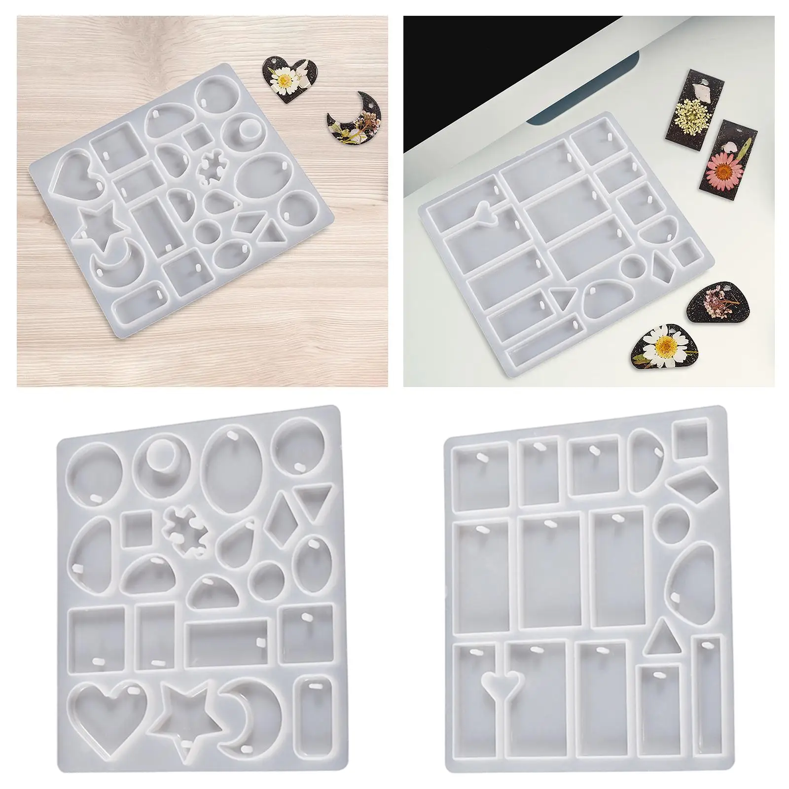 

Resin pendant model Silicone pendant model with hole Flexible jewelry silicone