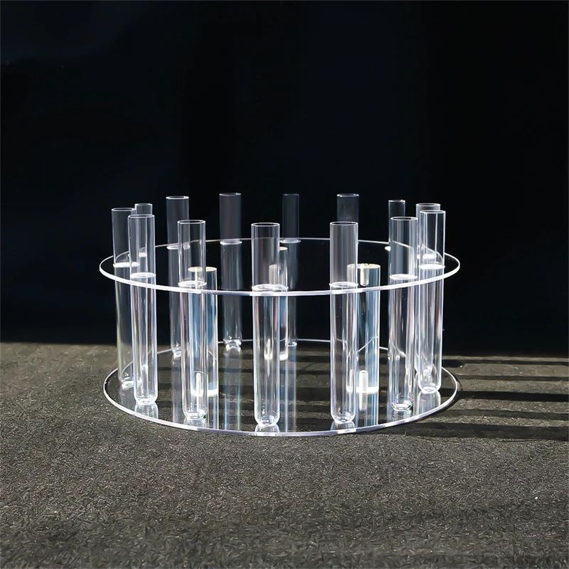 Acrylic Cake Display Board Round Cake Edge Smoother Scraper Tray DIY Refillable Flowers Board Base Clear Cake Stand Tools Decor