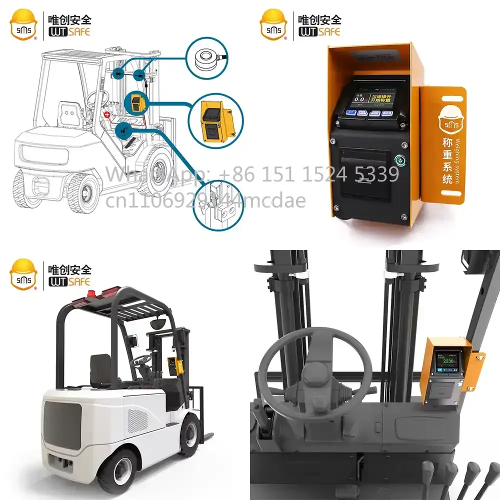 

Digital Weighing System for Forklifts Wheel Loaders Bucket Loaders 2T 3T 5T 10T IP67 Waterproof Onboard Crane Scale with