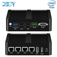XCY Industrial Mini PC with Inter N100 Support Watchdog WiFi 1xSODIMM DDR4 4xUSB2.0 2xUSB3.0 1xHDMI2.0 1xDP1.4 Compact Computer