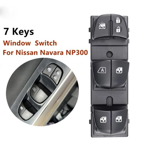 Imagen 1 del producto Interruptor principal de Control de ventana para Nissan Navara NP300 Frontier Terra Navara, conjunto de interruptor elevador de vidrio, camioneta