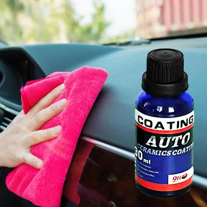 Car Interior Polish Liquid Nano Multipurpose Car Dashboard Restorer 30ml Steering Wheel Refreshing Liquid Car Parts Refurbish