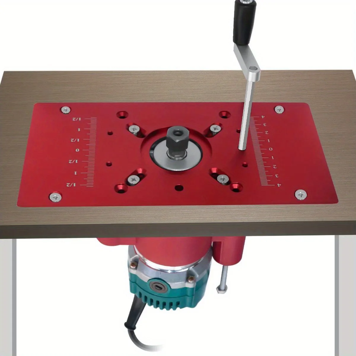 Sistema di sollevamento del Router-Base di sollevamento del Router con piastra di inserimento del tavolo del Router strumenti per la lavorazione del