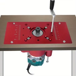 Sistema di sollevamento del Router-Base di sollevamento del Router con piastra di inserimento del tavolo del Router strumenti per la lavorazione del legno per la rifilatrice elettrica