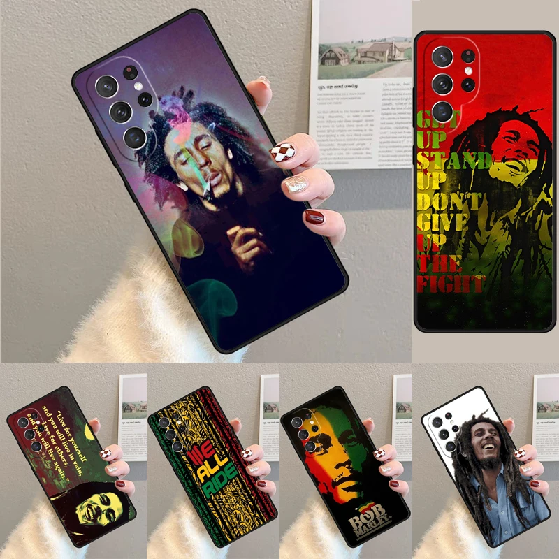 Bob Marley Zitate Rasta Reggae weiche Handyhülle für Samsung Galaxy Note 10 Pro S26 Ultra S23 S24 FE S25 S21 S22 PLUS Cover