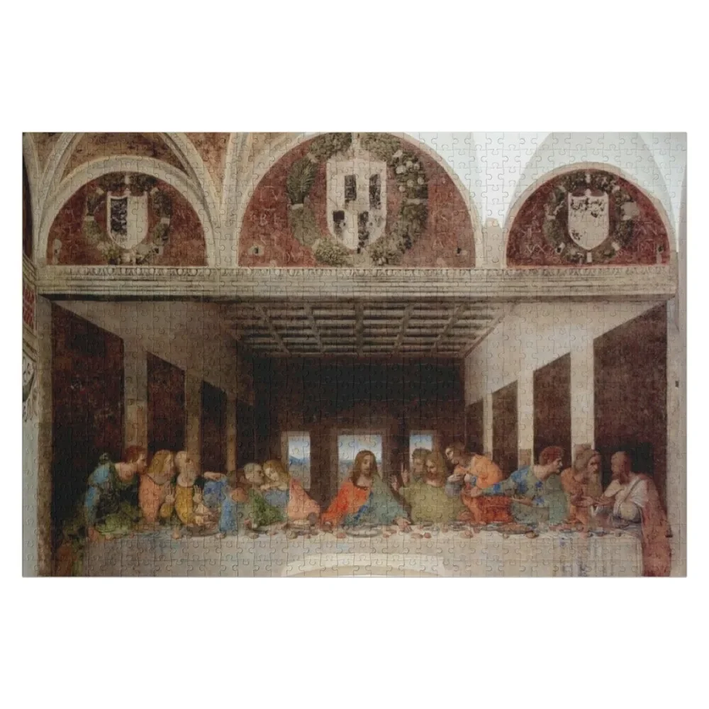 

Last Supper By Leonardo Da Vinci Jigsaw Puzzle Wooden Decor Paintings Customized Kids Gift Wooden Jigsaws For Adults Puzzle