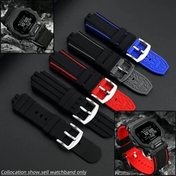 Gbd200 Modified Band For Casio Cat Man Gbd-200-1/sm-1a5/9 Sports Silicone Watch Strap Diving Rubber Watchband Men's Accessories