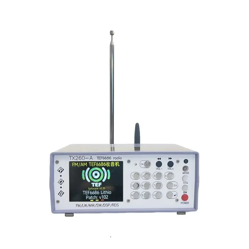 

RX260 Stereo Desktop Radio With TEF6686 High Sensitivity Infrared Bluetooth Transmitter Remote Control