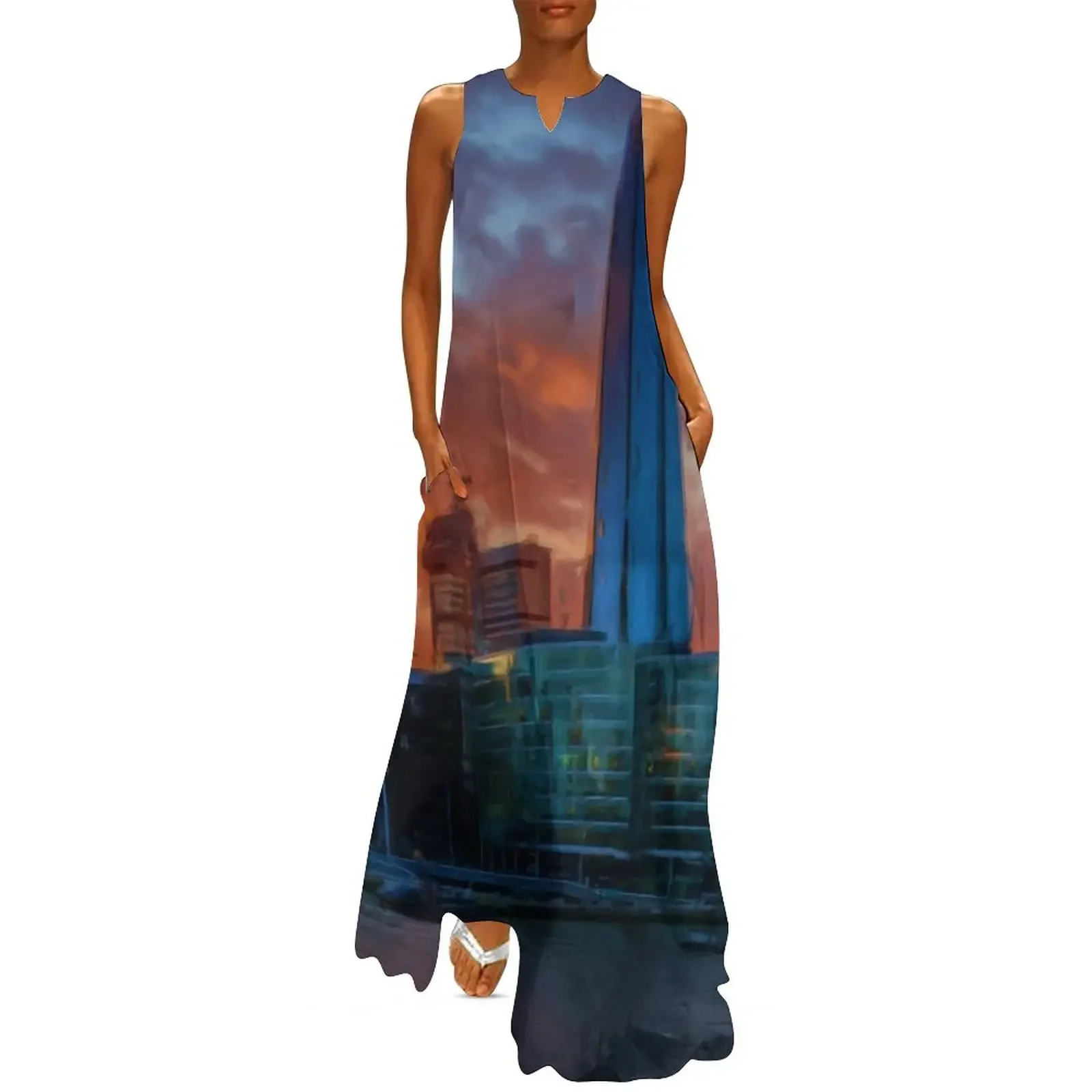 

Skyscraper - The Shard - London - pegel1973 Long Dress dresses for women summer dresses womens 2025 luxury dresses Dress
