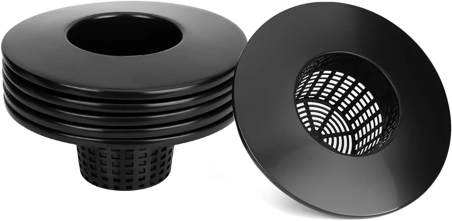 

6-дюймовые сетчатые горшки для 5-галлонных ведер с широкими крышками, без BPA, для гидропоники DWC (5 штук в упаковке)