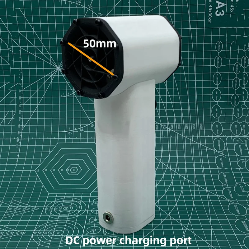 Turbo Jet Fan XL 50Mm Brushless Motor High Speed Violent Blower Industrial Fan 2800 Mah Portable Hair Dryer Durable US Plug