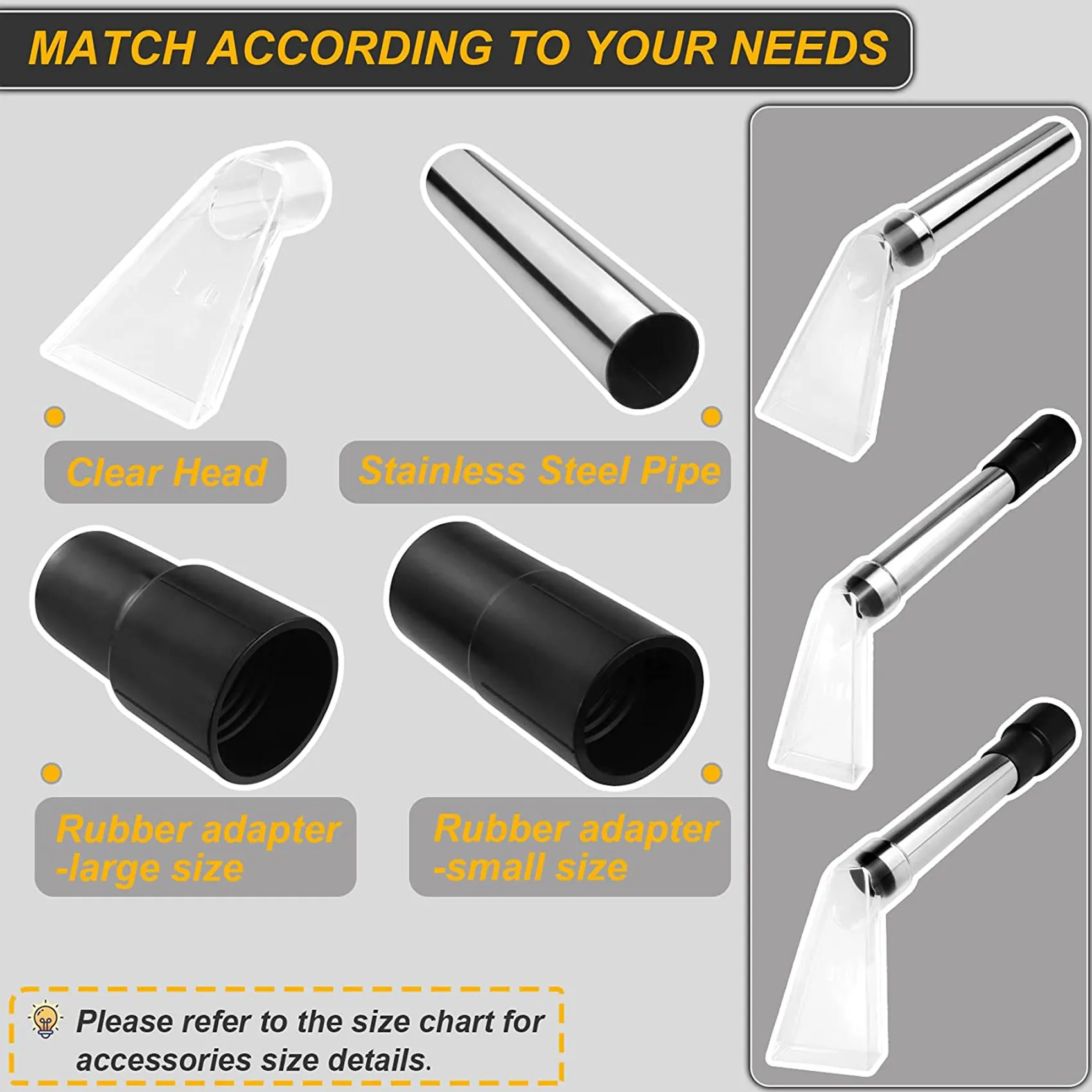 Ручная палочка A66T с прозрачной головкой для чистки обивки и ковров, матрасов, вакуумная палочка для детализации автомобиля