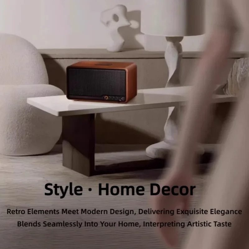 Bluetooth Speaker High-volume Outdoor Camping Wireless Audio System High-quality Retro Home Party Desktop Audio System