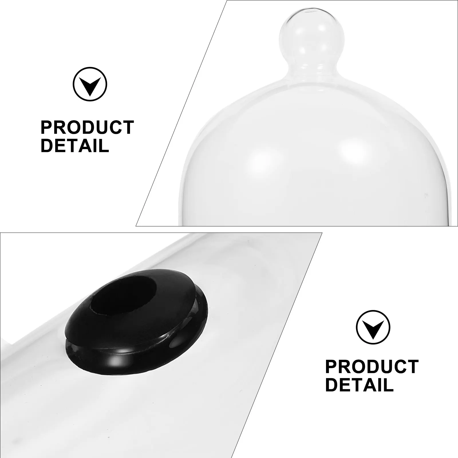 

1Pcs Glass Food Cover Premium Transparent Dust Proof Cake Bread Protective Cover Home Dining Picnic Air Intake