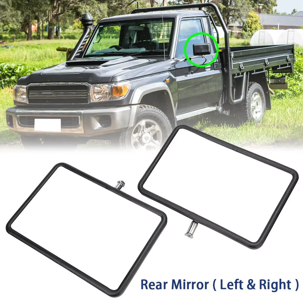 Новая пара головок дверных зеркал подходит для Toyota Landcruiser 70 75 78 Hilux Ute Black