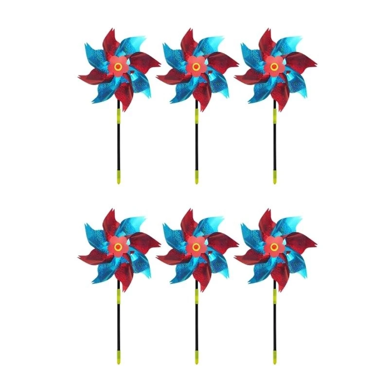 

Bird Repellents Wind Spinner 6pcs Decorative Ornament Garden Yard Lawn Decor